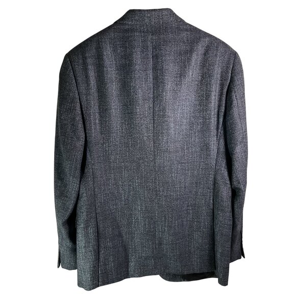 Emporio Armani G Line Mens Suit Blazer Jacket Sz 52 Gray Wool Blend Classic - Picture 4 of 9